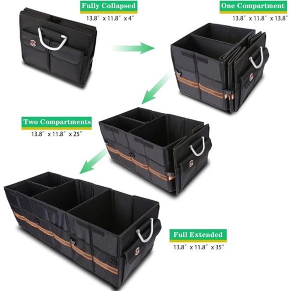 Trunk Organizer Cargo Organizer Trunk Storage Waterproof Collapsible Durable - Picture 5 of 7